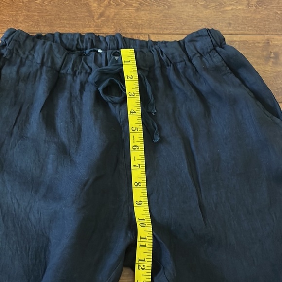 Vic bee Linen Navy Pant Size M - Picture 7 of 14